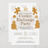 ジンジャーブレッドCookie交換パーティー 招待状 (正面/裏面)