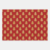 ジンジャーブレッドCookie包装紙セット3 ラッピングペーパーシート (正面3)