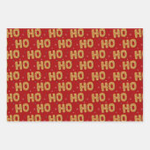 ジンジャーブレッドCookie包装紙セット3 ラッピングペーパーシート (正面2)