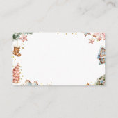 ジンジャーブレッドCookie性別おむつラッフルを明らかにする エンクロージャーカード (裏面)