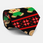 ジンジャーブレッドCookie醜いクリスマスセーター ネクタイ (ロール)