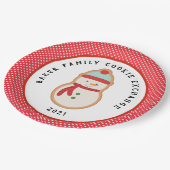 ジンジャーブレッドCookie | クリスマスクッキー交換Pa ペーパープレート (アングル)