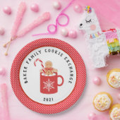 ジンジャーブレッドCookie |クリスマスCookie交換 ペーパープレート (パーティー)