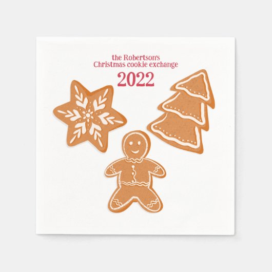 ジンジャーブレッドCookie スタンダードカクテルナプキン (正面)