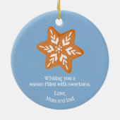 ジンジャーブレッドCookie セラミックオーナメント (裏面)