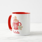 ジンジャーブレッドCookie |ホットココア マグカップ (正面左)