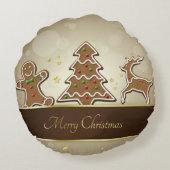 ジンジャーブレッドCookie ラウンドクッション (裏面)