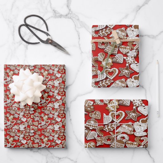 ジンジャーブレッドCookie ラッピングペーパーシート (正面)