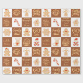 ジンジャーブレッドCookie ラッピングペーパー (フラット)