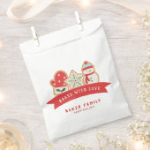 ジンジャーブレッドCookie |ラヴ焼いたィープバッグで フェイバーバッグ (クリップ留めされた状態)