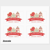 ジンジャーブレッドCookie |ラヴ焼いたィープバッグで 長方形シール (シート)