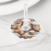 ジンジャーブレッドCookie ワイングラスタグ (クローズアップ)