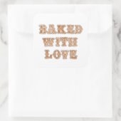 ジンジャーブレッドCookie |愛焼いたの好意で スクエアシール (バッグ)