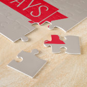 ジンジャーブレッドcookie - Happy Holidays ジグソーパズル (側面)