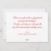 ジンジャーブレッドHugsクリスマスカード シーズンカード (裏面)