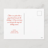 ジンジャーブレッドHugsクリスマスポストカード シーズンポストカード (裏面)