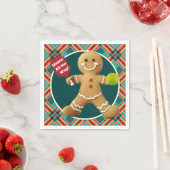 ジンジャーブレッドPickleball Exvasanza スタンダードカクテルナプキン (インサイチュ)