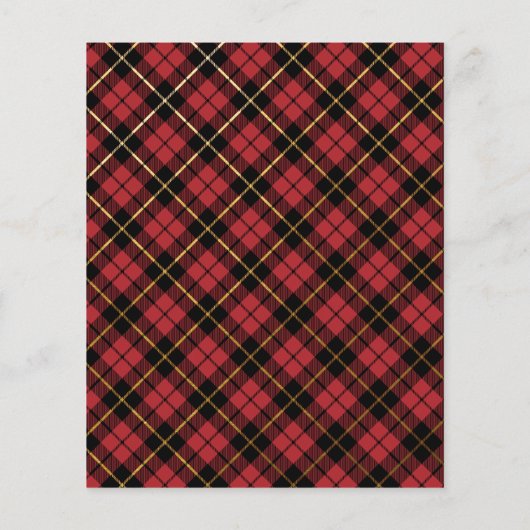 ジンジャーブレッドPlaidクリスマスクッキースワップ予算 (裏面)