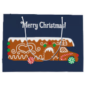 ジンジャーブレッドRVクラスCキャンパークリスマス ラージペーパーバッグ (裏面)