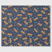 ジンジャーブレッドRVsクラスCキャンパークリスマス ラッピングペーパー (フラット)