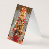 ジンジャーブレッドTree Thank You Bookmark 名刺 (裏面)