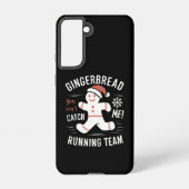 ジンジャーブレッランニングドのチームのクリスマスユーモア SAMSUNG GALAXYケース (裏面)