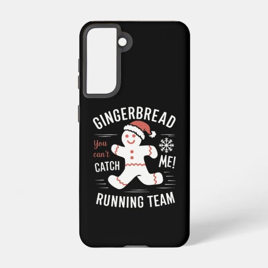 ジンジャーブレッランニングドのチームのクリスマスユーモア SAMSUNG GALAXYケース (裏面)