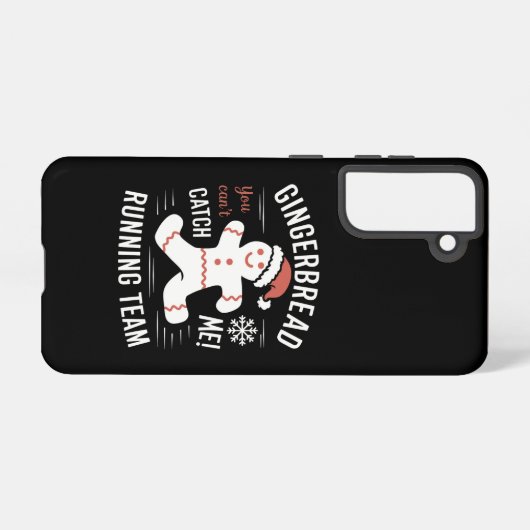 ジンジャーブレッランニングドのチームのクリスマスユーモア SAMSUNG GALAXYケース (裏面横)