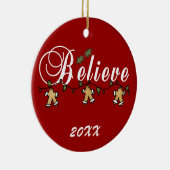 ジンジャーブレッ信じドストリングキープサケオーナメント セラミックオーナメント (右)