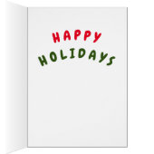 ジンジャーブレッ飾クククリスマスカード (内側 (右))