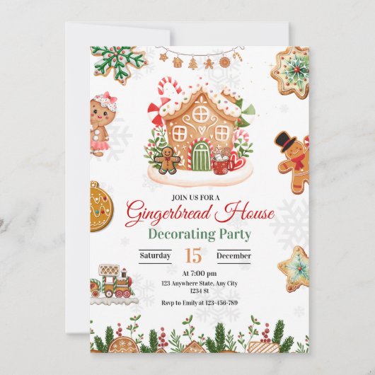 ジンジャーブレッ飾ドハウスのパーティークリスマス (正面)