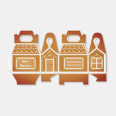 ジンジャーブレッ飾ドハウスのパーティークリスマス フェイバーボックス (折り畳みなし)