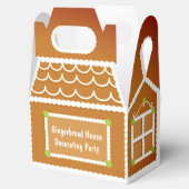 ジンジャーブレッ飾ドハウスのパーティークリスマス フェイバーボックス (オープン)