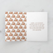 ジンジャーブレッ飾ドハウスの誕生日パーティー シーズンカード (内部)