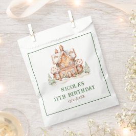 ジンジャーブレッ飾ドハウスの誕生日パーティー フェイバーバッグ