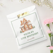 ジンジャーブレッ飾ドハウスの誕生日パーティー フェイバーバッグ (封をした状態)