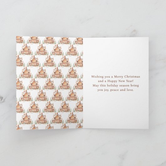 ジンジャーブレッ飾ドハウスクリスマスパーティー シーズンカード (内部)