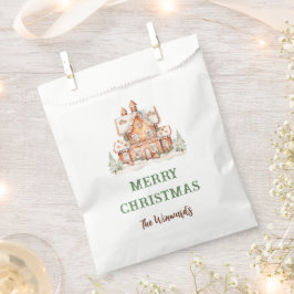 ジンジャーブレッ飾ドハウスクリスマスパーティー フェイバーバッグ