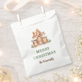 ジンジャーブレッ飾ドハウスクリスマスパーティー フェイバーバッグ