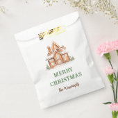 ジンジャーブレッ飾ドハウスクリスマスパーティー フェイバーバッグ (封をした状態)