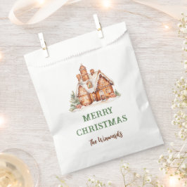 ジンジャーブレッ飾ドハウスクリスマスパーティー フェイバーバッグ