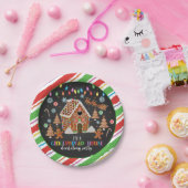 ジンジャーブレッ飾ドハウスズパーティープレート – ブルク ペーパープレート (パーティー)