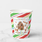 ジンジャーブレッ飾ドハウスズパーティー紙カップ – WH 紙コップ (裏面)