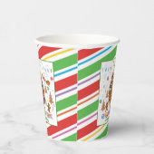 ジンジャーブレッ飾ドハウスズパーティー紙カップ – WH 紙コップ (右)