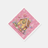 ジンジャーブレッ飾ドハウス大会 スタンダードカクテルナプキン (角)