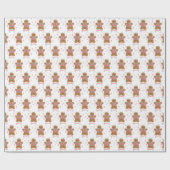 ジンジャーブレルド及びキャンディーケーン包み紙 ラッピングペーパー (フラット)