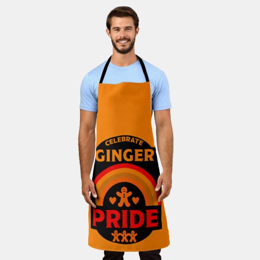 ジンジャーヘアプライド エプロン (着用した状態)