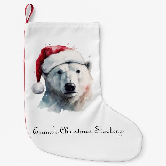 ジンジャーベアジョイ オーダーメイド スモールクリスマスストッキング (正面)