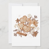 ジンジャーベイビーシャワーの招待状　冬 招待状 (裏面)