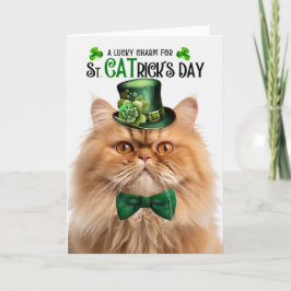 ジンジャーペルシャ猫ラッキーチャーム聖キャットリックの日 シーズンカード